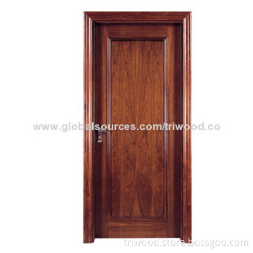 Interior Wooden Laminated Door, Timber Material with Natural Wood Veneer and Eco-friendly Paint